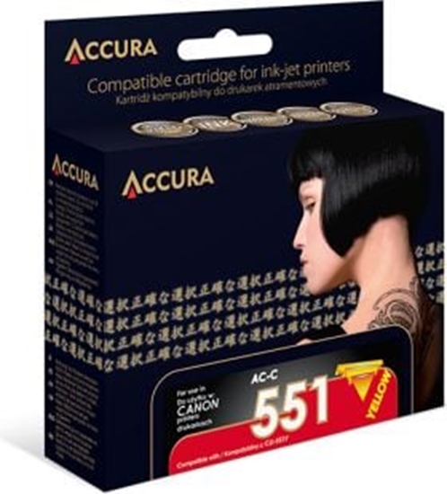 Picture of Tusz Accura Tusz AC-C551Y / CLI-551Y (Yellow)