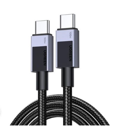 Изображение Ugreen Type C 2.0 Male To Type C 2.0 Male 5A Data Cable 1M (45063) Black