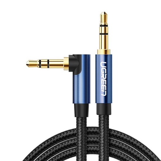 Picture of Ugreen Ugreen angled AUX cable 2 x mini jack 3.5 mm 1m blue (AV112)
