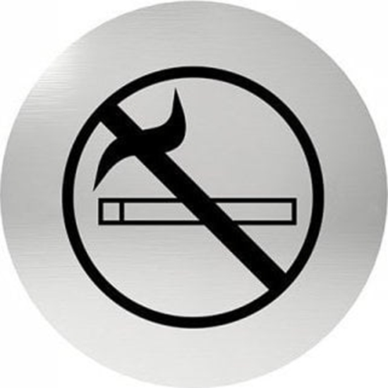 Picture of UN OZNACZENIE OKRÄGÅE ZAKAZ PALENIA, KLEJONE STAL NIERDZEWNA