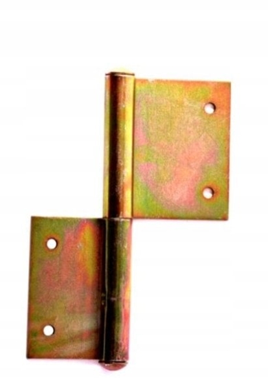 Изображение UN ZAWIAS DRZWIOWY OCYNKOWANY OZDOBNY 120MM LEWY