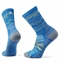 Picture of U'S Hike Light Cushion Mountain Range Pattern Crew Socks, J96 | laguna blue, M