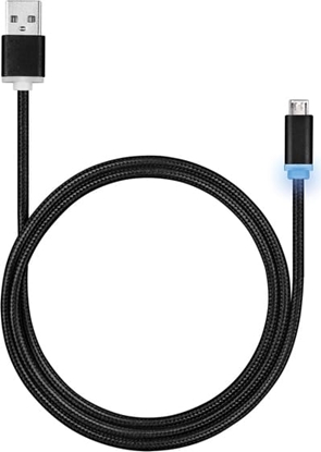 Picture of USB 2.0  kabelis LED, AM - microB M, 1.0m, Roline