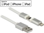 Изображение USB datu un uzlādes kabelis , Lightning+US2.0 microB, 1m, Delock
