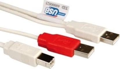 Picture of USB2.0 Y-kabelis 2xAM + 1xBM, 1,8m
