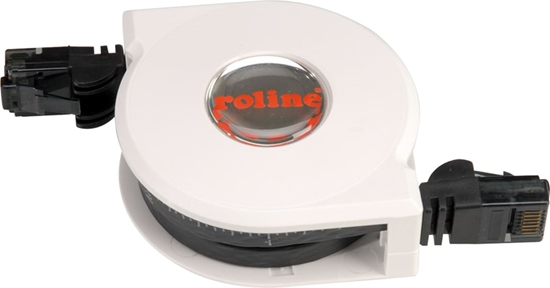 Picture of UTP kabelis kat.5e, izvelkams, melns, 2m, Roline