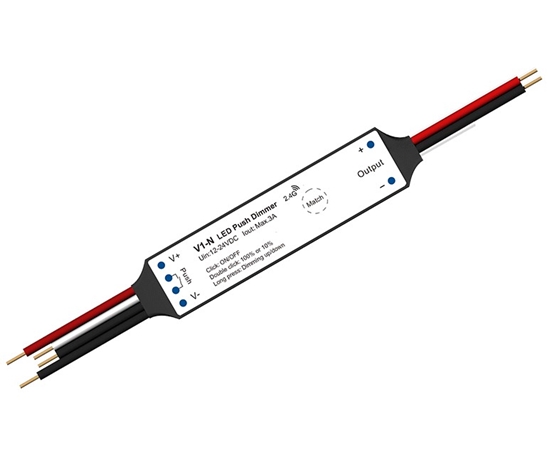 Изображение V1-N Controller, 12-24V, 1x 3A, Push-Dimm