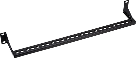 Picture of Value 19" 1U Rack Mountable Cable Management Bar, (horizontal) with adjustable Depth, black