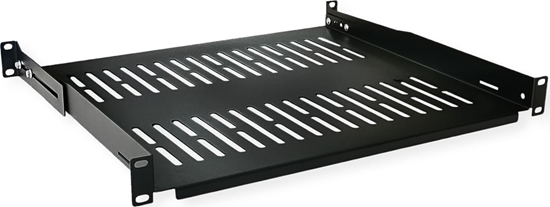 Picture of Value 19"-Fixed Shelf, 485 x 400mm, 1U, max. 25kg, black