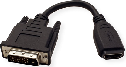 Picture of Value DVI M - HDMI F adapteris, 15cm, melns