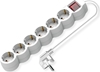 Picture of Value Power Strip, 6-way, with illuminated Switch, white, 3 m