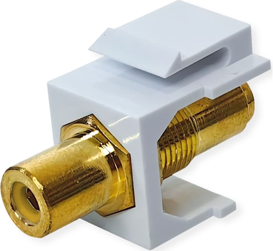 Picture of Value RCA Keystone Coupler, Plastic, yellow