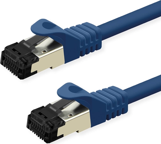 Picture of Value S/FTP Patch Cord Cat.8 (Class I), stranded, LSOH, blue, 3 m