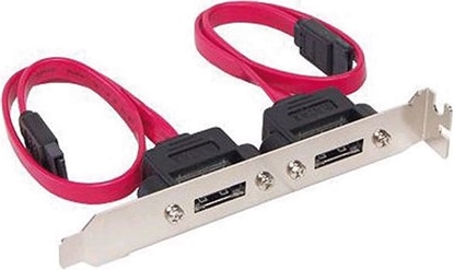 Picture of Value S-ATA II Slot bracket 2Port, 0.5m