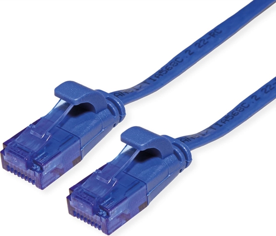 Изображение Value UTP Patch Cord, Cat.6A (Class EA), extra-flat, blue, 5 m