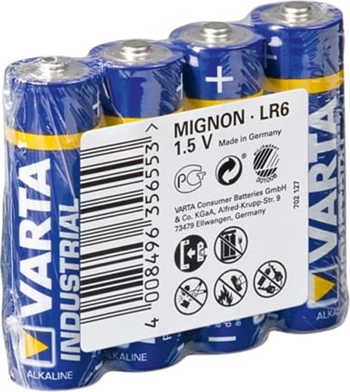 Picture of Varta Batterie INDUSTRIAL PRO Mignon AA  LR6  (4x in Folie)