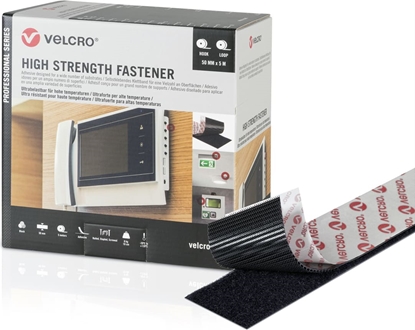 Изображение Velcro ® High Strength Fastener 5m Hakenband 5m Flauschband, Haken & Flausch 50mm schwarz