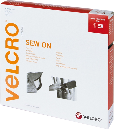 Picture of Velcro ® Klettband zum Aufnähen, Haken & Flausch 20mm x 10m Braun