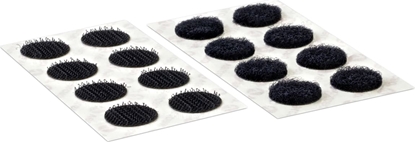 Изображение Velcro ® Klettpunkte Selbstklebend, Haken & Flausch 16mm x 16 sets Schwarz