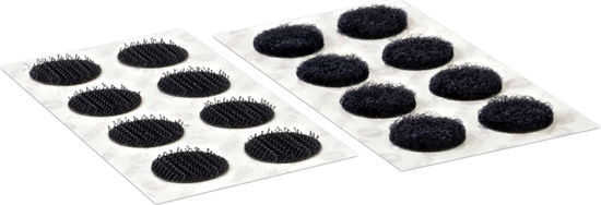 Изображение Velcro ® Klettpunkte Selbstklebend, Haken & Flausch 16mm x 16 sets Schwarz