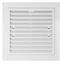 Picture of Ventika Kratka wentylacyjna MWR 150X150mm z siatk i uchwytami mocujcymi biaa MWR150X150