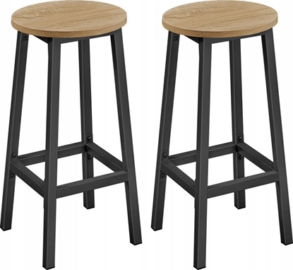 Picture of vidaXL Taborety Barowe 2 szt, - sonoma - LBC032B11