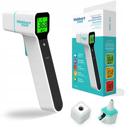 Picture of Webber TERMOMETR BEZDOTYKOWY MEDYCZNY NA PODCZERWIE WEBBER TR15