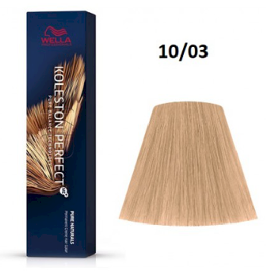 Picture of Wella Professionals Koleston Perfect ME+ Pure Naturals 10/03 Hair Color 60 ml