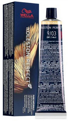 Attēls no Wella Professionals Koleston Perfect Me+ Pure Naturals 9/03 Hair Color 60 ml