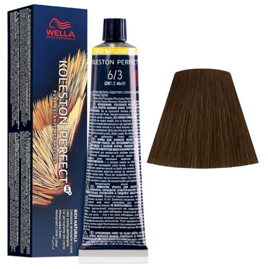 Picture of Wella Professionals Koleston Perfect Me+ Rich Naturals 6/3 Hair Color 60 ml
