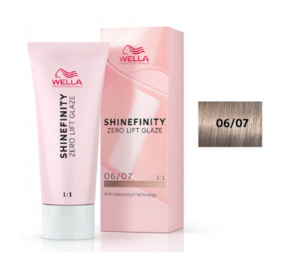 Picture of Wella Professionals Shinefinity Zero Lift Glaze 06/07 Deep Walnut Hair Color Gel 60 ml