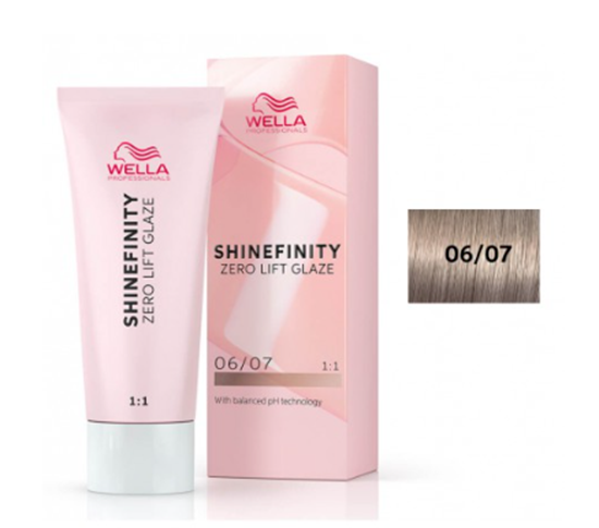 Picture of Wella Professionals Shinefinity Zero Lift Glaze 06/07 Deep Walnut Hair Color Gel 60 ml