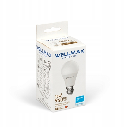 Picture of Wellmax arówka LED 10W E27 940lm Neutralny 4000K SAMSUNG / GP123N10
