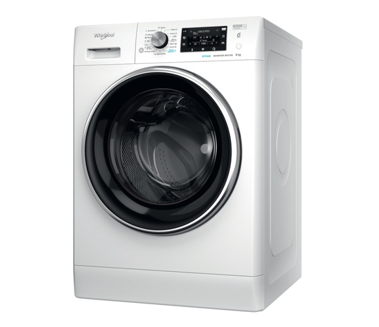 Изображение Whirlpool Washing machine | FFD 9489 BCV EE | Energy efficiency class A | Front loading | Washing capacity 9 kg | 1400 RPM | Depth 63 cm | Width 60 cm | Display | LCD | Steam function | White