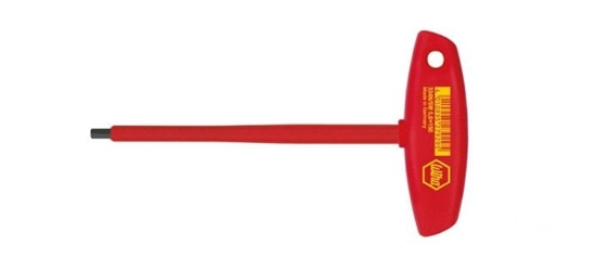 Picture of Wiha 27931, T-handle hex key, Metric, 1 pc(s), Chromium-vanadium steel, 8 mm, 120 g