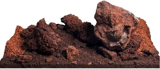 Picture of WIO Red Dusk River, zestaw do dekoracji, do akwarium, czerwony - ochrowy, 6 kg, pudeko