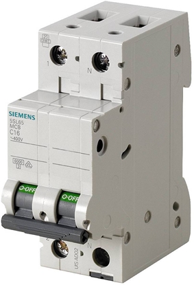 Attēls no Wycznik nadprdowy 1+N C 16A 6kA AC SENTRON 5SL6516-7