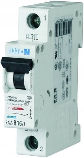 Picture of Wycznik nadprdowy 1P K 10A 15kA AC FAZ-K10/1 278597