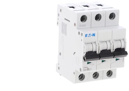 Attēls no Eaton Wycznik nadprdowy 3P B 5A 6kA FAZ6-B5/3 177585