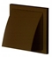 Изображение Wylot cienny z zaworem zwrotnym i okapem 154x154mm fi 100mm brz MW102AZPKBR
