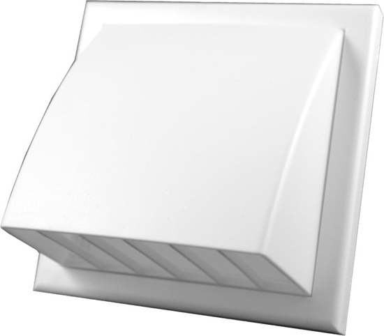 Picture of Wylot cienny z zaworem zwrotnym i okapem fi 150mm biay MW152AZPK