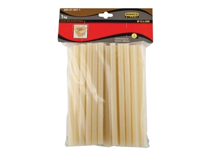 Picture of Wkady klejowe Modeco do kartonu 12 mm x 200 mm mleczne 50 szt. 1 kg PAC (MN-97-997-1)
