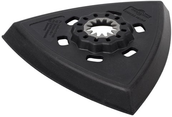 Picture of Wolfcraft Trójktny dysk szlifierski (z sytemem mocowania na rzep), SL Wolfcraft, wymiar boku: 95mm. Idealny do pracy w naronikach- Starlock