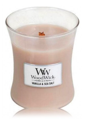 Picture of Woodwick Vanilla & Sea Salt Scented Candle 275 g