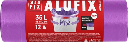 Picture of Worki na mieci ALUFIX Aluflexy, z tam, LDPE, 45l, 10 szt., stalowe
