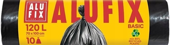 Picture of Worki na mieci ALUFIX Economy, HDPE, 120l, 10 szt., czarne