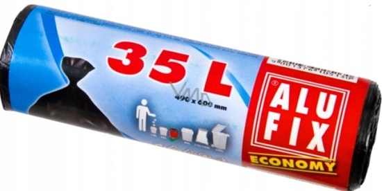 Picture of Worki na mieci ALUFIX Economy, HDPE, 35l, 30 szt., czarna