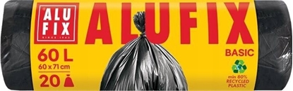 Picture of Worki na mieci ALUFIX Economy, HDPE, 60l, 20 szt., czarna