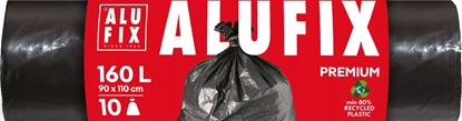 Picture of Worki na mieci ALUFIX Profi, LDPE, 160l, 10 szt., czarne