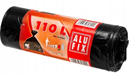 Picture of Worki na mieci ALUFIX, LDPE, 110l, 10 szt., czarne